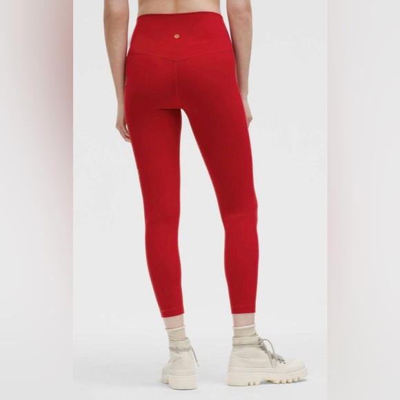 Lululemon NWT Lunar New Year Align High Rise Pants 25” Legging Dark Red Size 4 - Picture 2 of 12